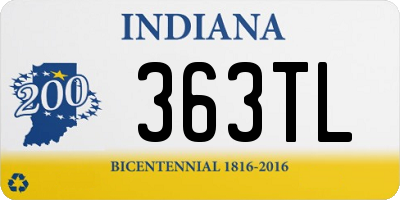 IN license plate 363TL