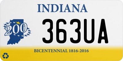 IN license plate 363UA