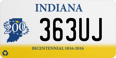 IN license plate 363UJ