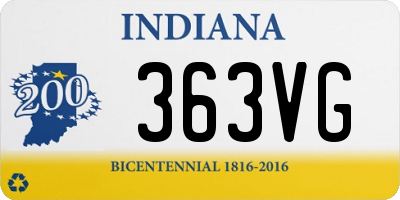 IN license plate 363VG