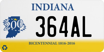 IN license plate 364AL