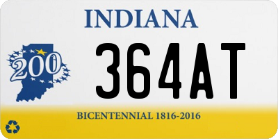 IN license plate 364AT