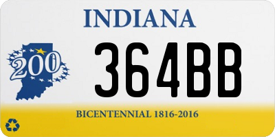 IN license plate 364BB