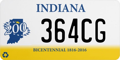 IN license plate 364CG