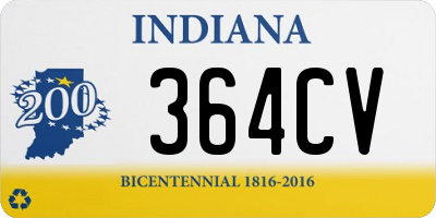 IN license plate 364CV