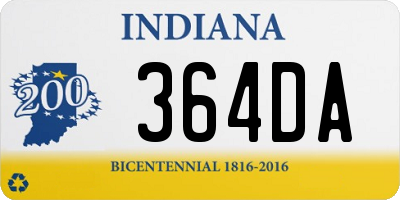 IN license plate 364DA