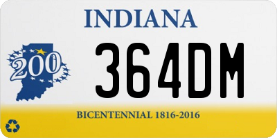 IN license plate 364DM