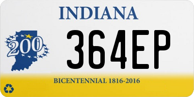 IN license plate 364EP