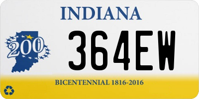 IN license plate 364EW