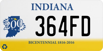 IN license plate 364FD