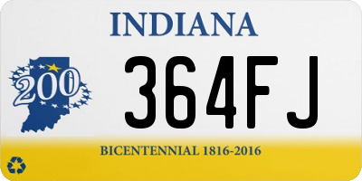 IN license plate 364FJ