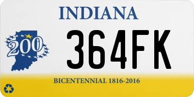 IN license plate 364FK