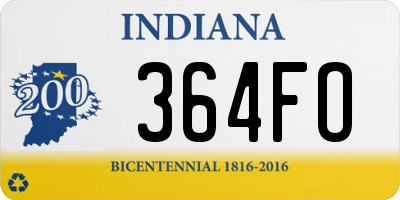 IN license plate 364FO