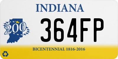 IN license plate 364FP