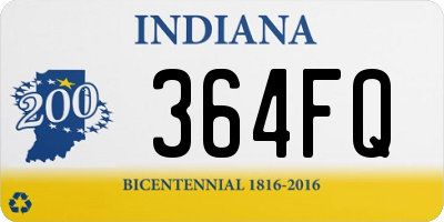 IN license plate 364FQ