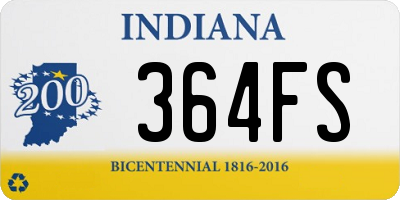 IN license plate 364FS