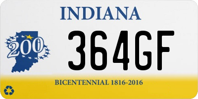 IN license plate 364GF