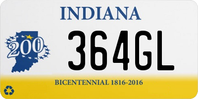 IN license plate 364GL