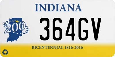 IN license plate 364GV