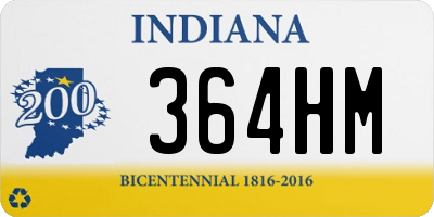 IN license plate 364HM