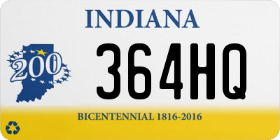 IN license plate 364HQ