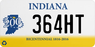 IN license plate 364HT