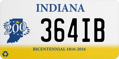 IN license plate 364IB