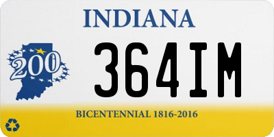 IN license plate 364IM