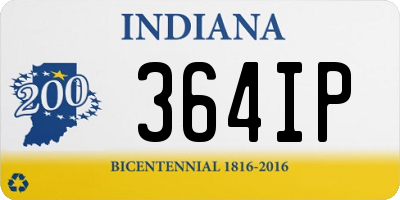 IN license plate 364IP