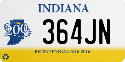 IN license plate 364JN