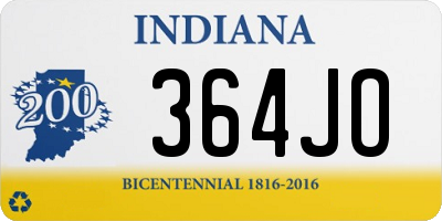 IN license plate 364JO