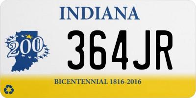 IN license plate 364JR