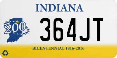 IN license plate 364JT