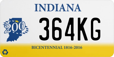 IN license plate 364KG