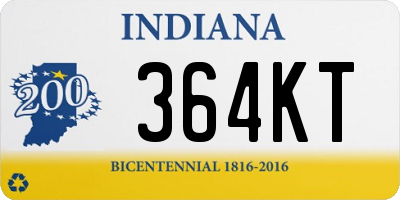 IN license plate 364KT