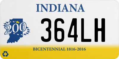 IN license plate 364LH