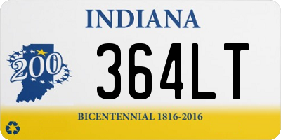 IN license plate 364LT