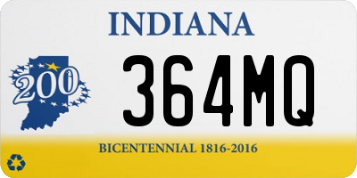 IN license plate 364MQ