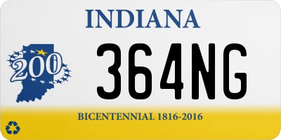 IN license plate 364NG