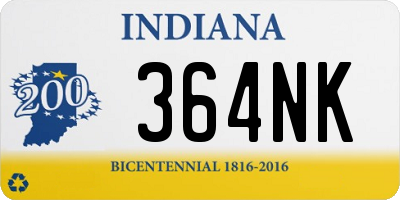 IN license plate 364NK