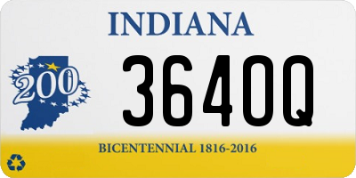 IN license plate 364OQ