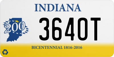 IN license plate 364OT