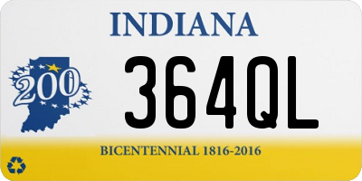 IN license plate 364QL