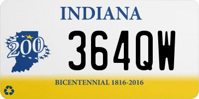 IN license plate 364QW