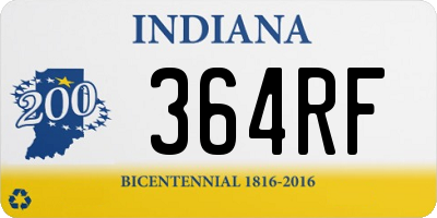 IN license plate 364RF