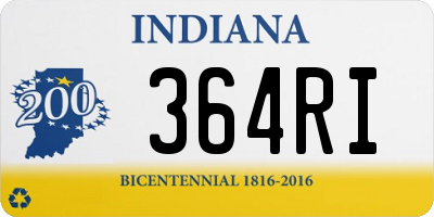 IN license plate 364RI