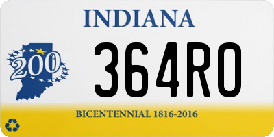 IN license plate 364RO