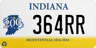 IN license plate 364RR