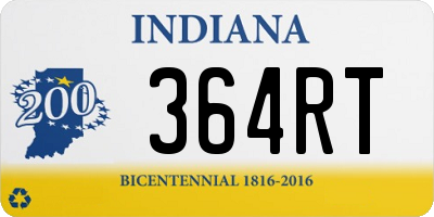 IN license plate 364RT