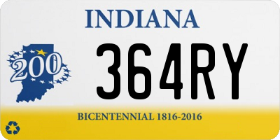 IN license plate 364RY